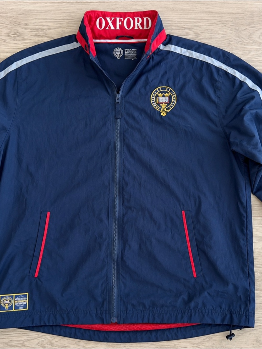 University of Oxford Official Windbreaker Jacket Men’s Large Crest 2012